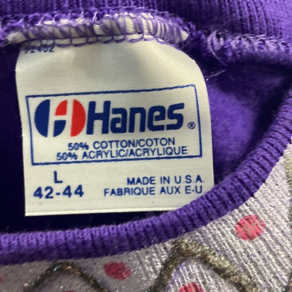 Lulu Wear Large sweatshirt nwt vintage costal grandma 90s puffy paint - Picture 6 of 11